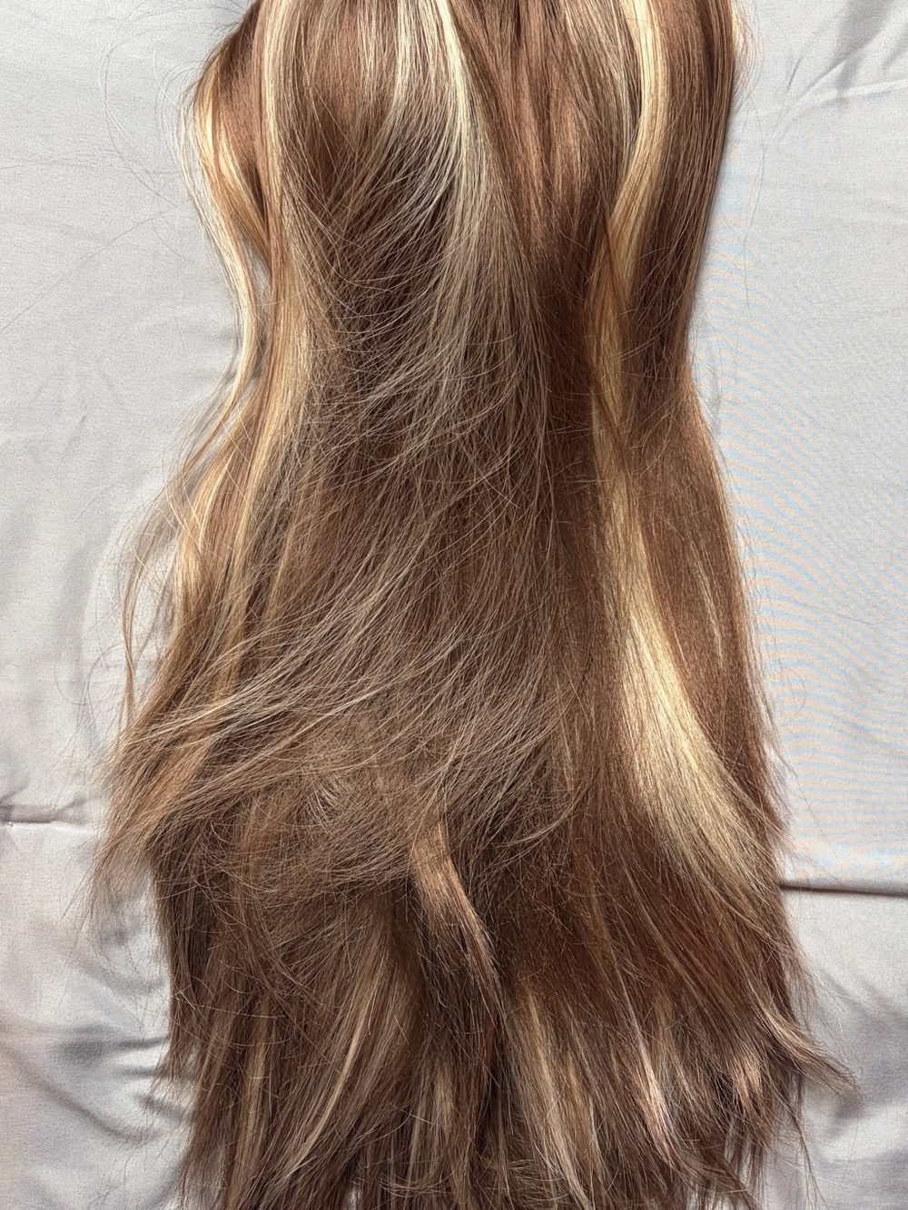 Brown Blonde Highlight Long Costume Wig - Women Hair
